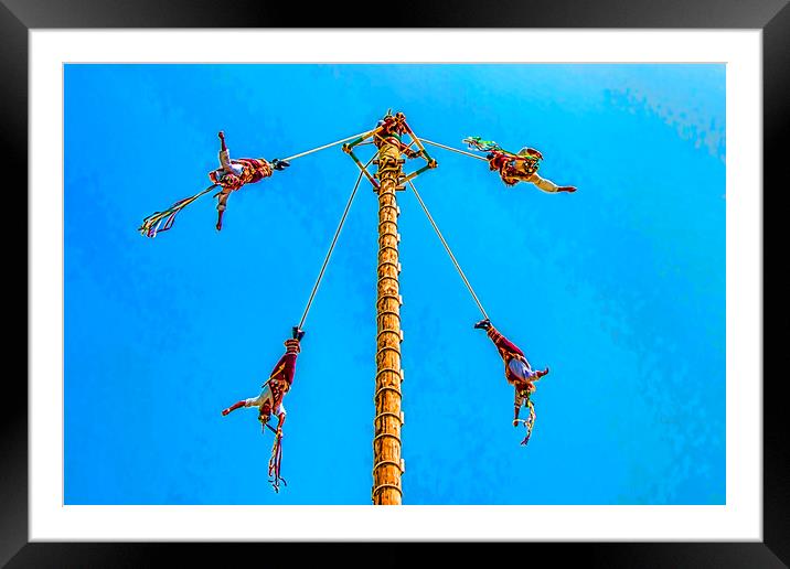The Flying Dancers Framed Mounted Print by Valerie Paterson