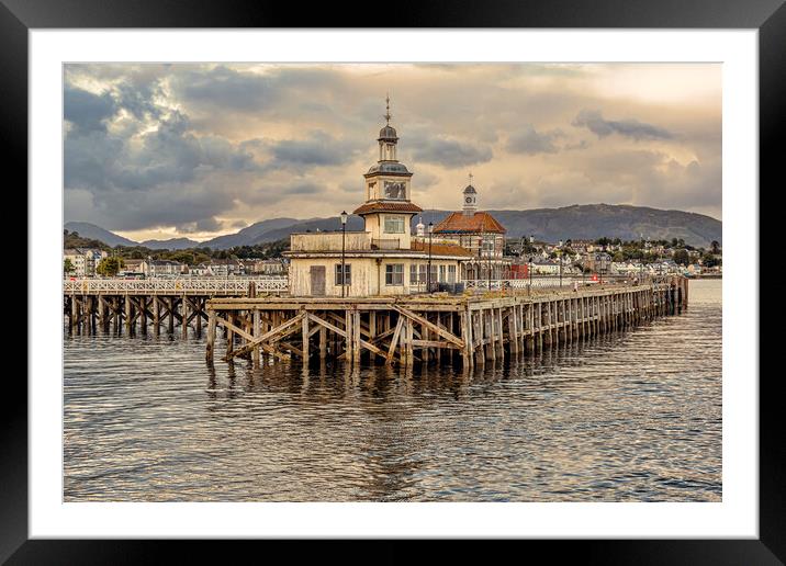 Pier at Dunoon Framed Mounted Print by Valerie Paterson