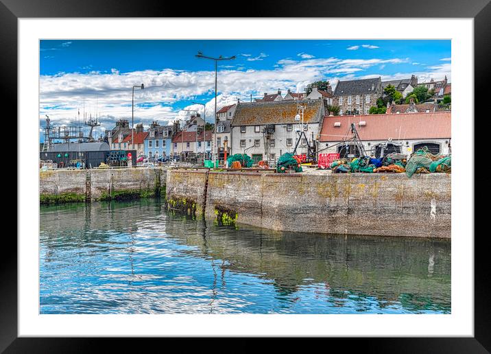 Pittenweem Harbour   Framed Mounted Print by Valerie Paterson