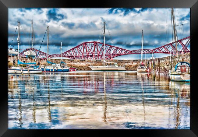 Queensferry Harbour Framed Print by Valerie Paterson