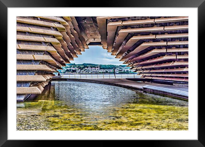 Waterfront View Dundee Framed Mounted Print by Valerie Paterson