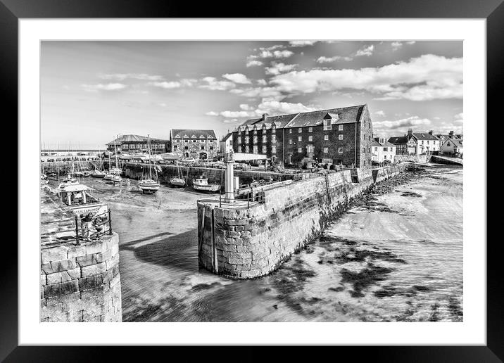 North Berwick Harbour Mouth Framed Mounted Print by Valerie Paterson