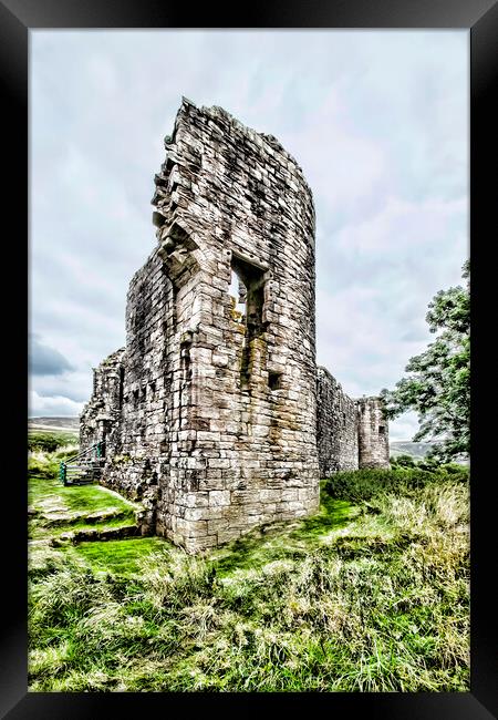 Morton Castle Ruin Framed Print by Valerie Paterson