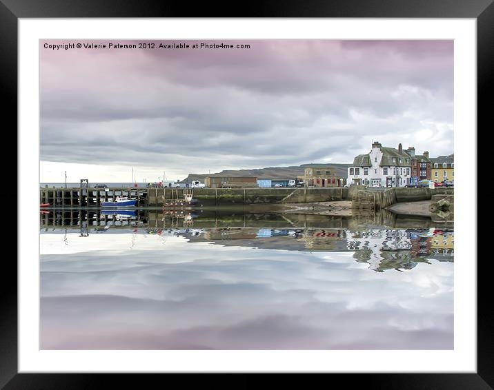Millport Pier Framed Mounted Print by Valerie Paterson