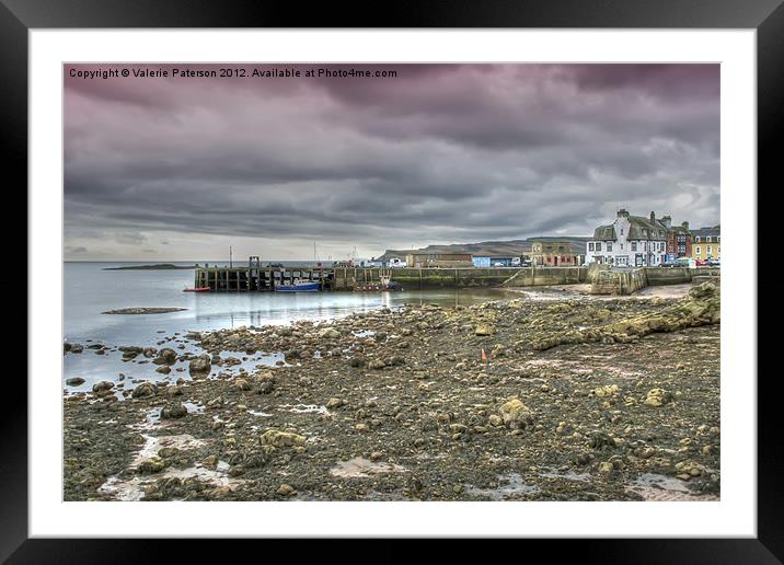 Millport Harbour Framed Mounted Print by Valerie Paterson