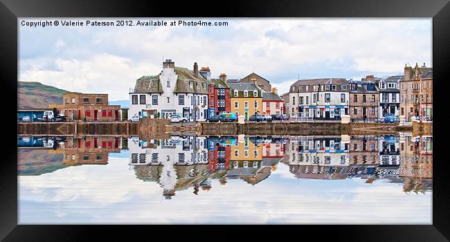 Millport Town Framed Print by Valerie Paterson