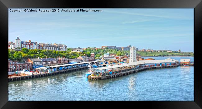 North Shields By The Sea Framed Print by Valerie Paterson