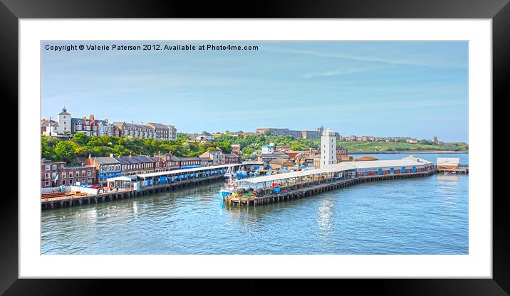 North Shields By The Sea Framed Mounted Print by Valerie Paterson