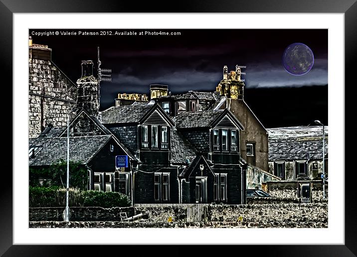 Police House Framed Mounted Print by Valerie Paterson