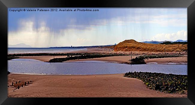 Storm Brewing In Irvine Framed Print by Valerie Paterson