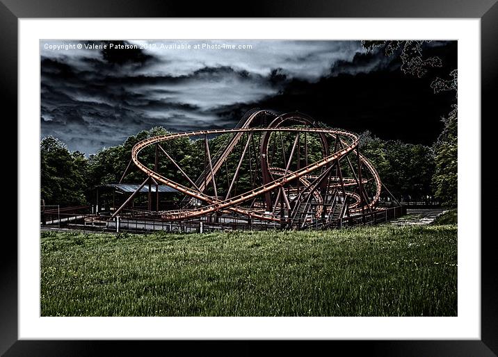 Loudoun Rollercoaster Framed Mounted Print by Valerie Paterson