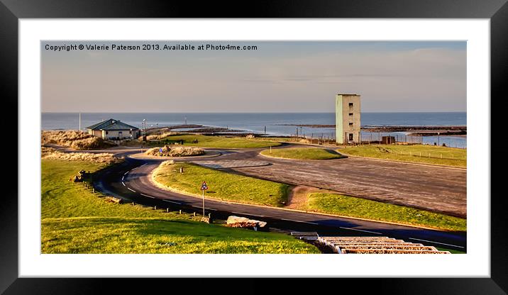 Irvine Beach & Harbour Framed Mounted Print by Valerie Paterson