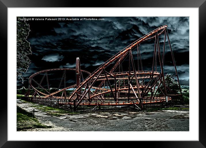 Rollercoaster Ride Framed Mounted Print by Valerie Paterson