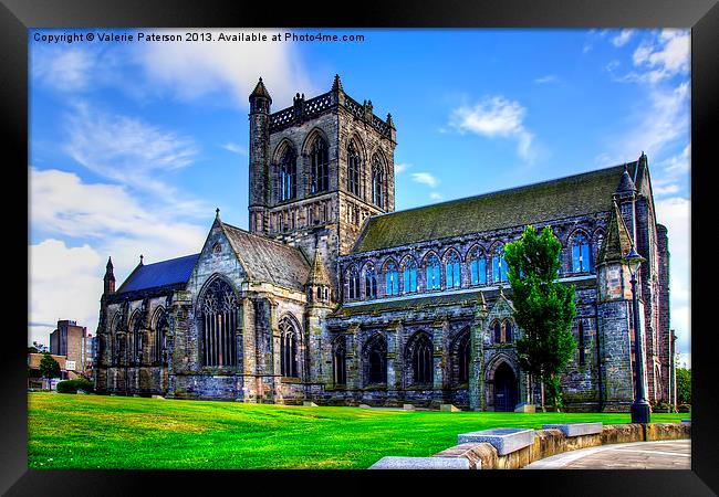 Paisley Abbey Framed Print by Valerie Paterson