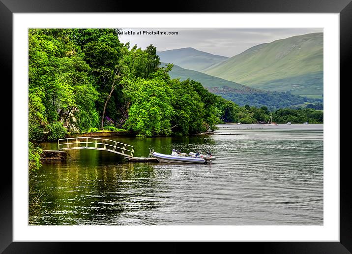 Loch Lomond View Framed Mounted Print by Valerie Paterson