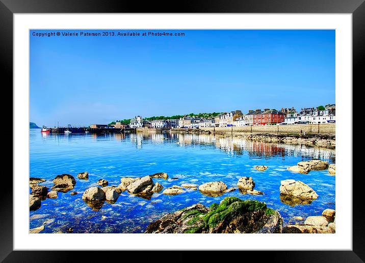 Millport Bay Framed Mounted Print by Valerie Paterson