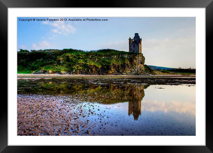 Greenan Castle Framed Mounted Print by Valerie Paterson