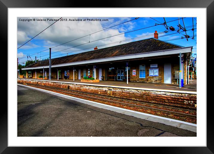 Kilwinning Train Station Framed Mounted Print by Valerie Paterson