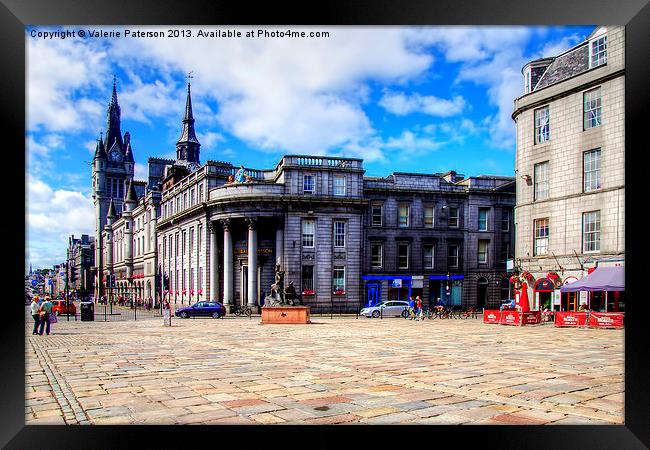 Towards Union Street Aberdeen Framed Print by Valerie Paterson
