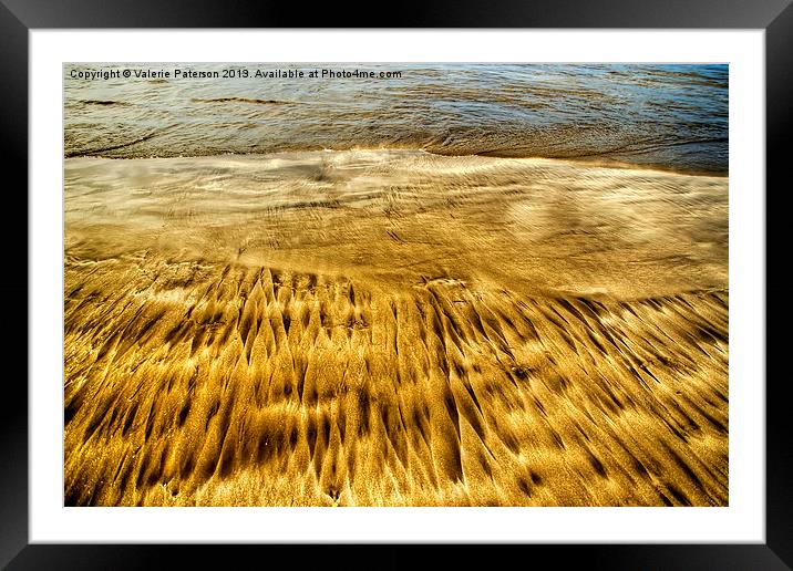Abstract Sand Framed Mounted Print by Valerie Paterson