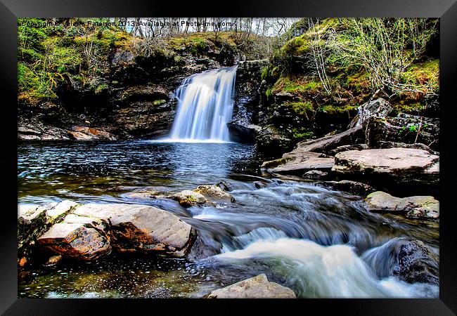 Falls Of Falloch Framed Print by Valerie Paterson