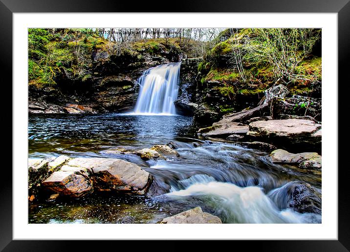 Falls Of Falloch Framed Mounted Print by Valerie Paterson