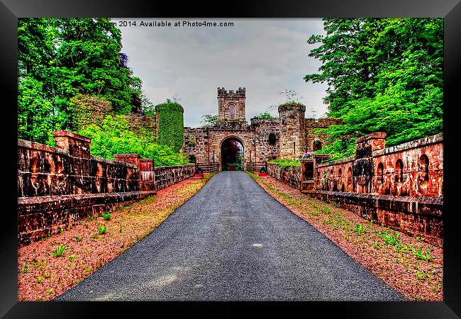 Loudoun Castle Gate Framed Print by Valerie Paterson