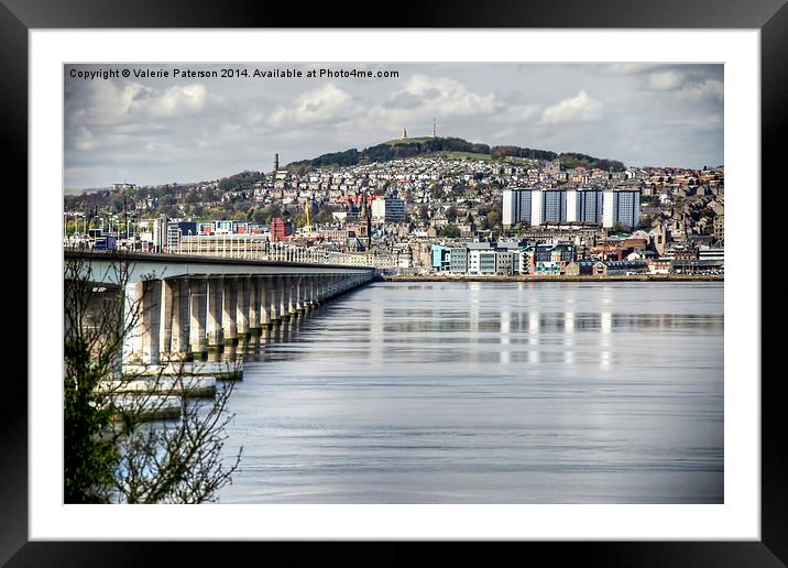 City of Dundee Framed Mounted Print by Valerie Paterson