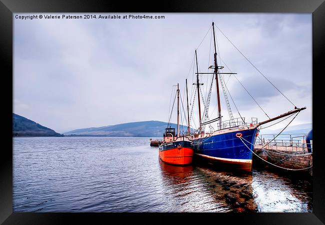 Inveraray Harbour Framed Print by Valerie Paterson