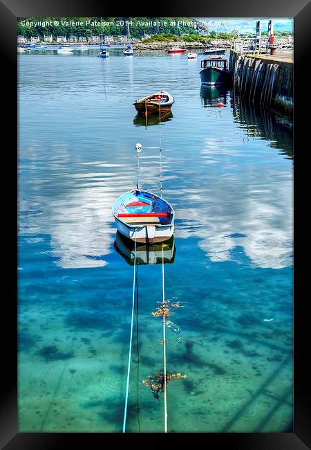 Boats at Millport Framed Print by Valerie Paterson