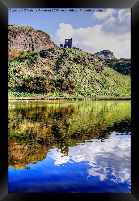 St Margarets Loch Framed Print by Valerie Paterson