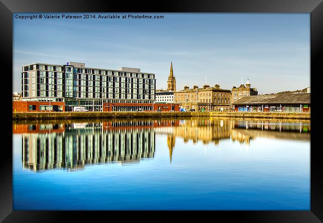 Dundee City Quay Framed Print by Valerie Paterson
