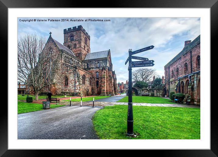Carlisle Cathedral & Fratry Framed Mounted Print by Valerie Paterson