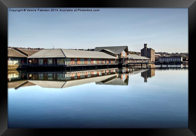 City Quay Dundee Framed Print by Valerie Paterson