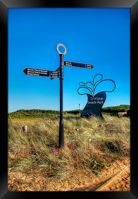 Irvine Beach Park  Framed Print by Valerie Paterson