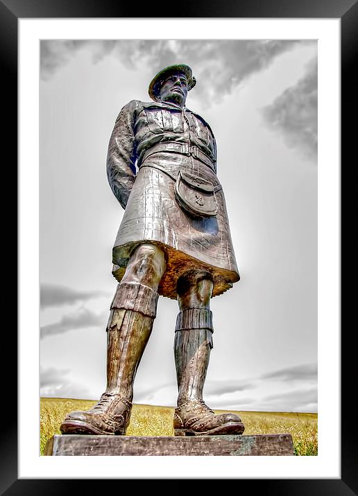 Black Watch Memorial  Framed Mounted Print by Valerie Paterson