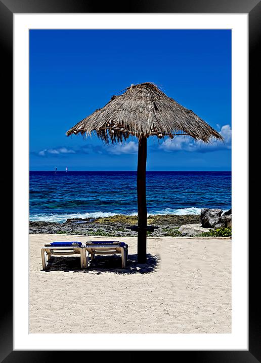 Caribbean View  Framed Mounted Print by Valerie Paterson