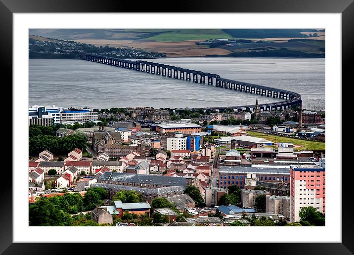 Dundee Rooftops  Framed Mounted Print by Valerie Paterson