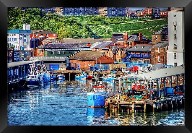North Shields Port  Framed Print by Valerie Paterson