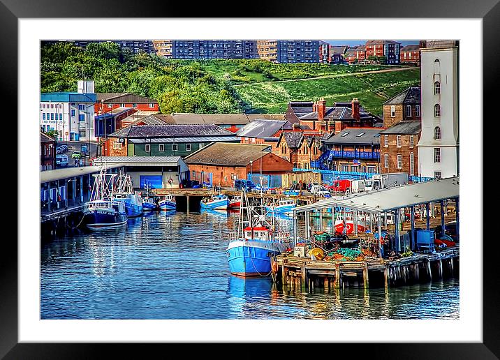 North Shields Port  Framed Mounted Print by Valerie Paterson