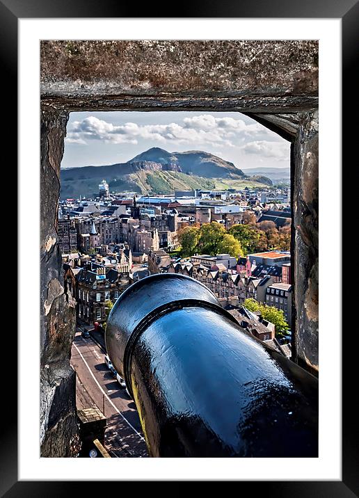 A View to Arthur's Seat  Framed Mounted Print by Valerie Paterson
