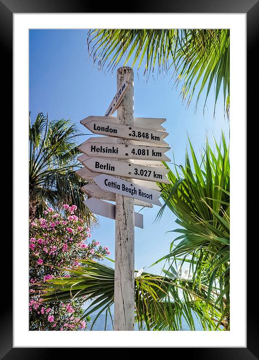 Signpost  Framed Mounted Print by Valerie Paterson