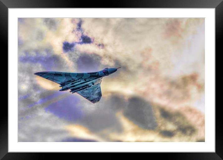 Vulcan Bomber  Framed Mounted Print by Valerie Paterson