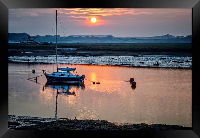 Evening Sun Framed Print by Valerie Paterson