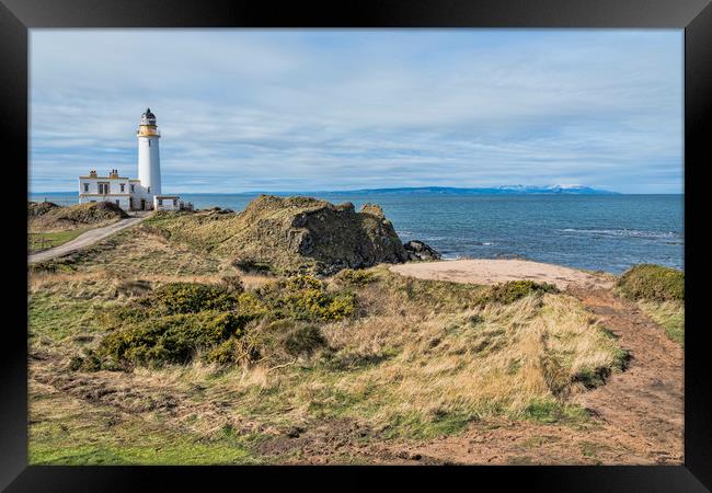 Turnberry Lighthouse Framed Print by Valerie Paterson