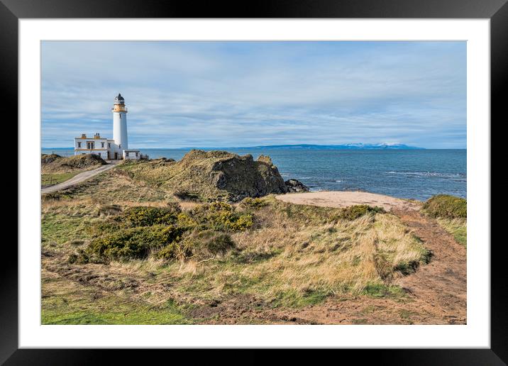 Turnberry Lighthouse Framed Mounted Print by Valerie Paterson