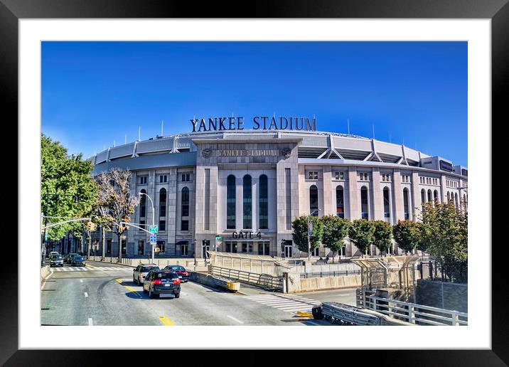 New York Yankees Stadium Framed Mounted Print by Valerie Paterson