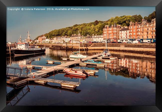 Rothesay Harbour Framed Print by Valerie Paterson