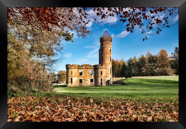 Autumn at Eglinton Castle Framed Print by Valerie Paterson