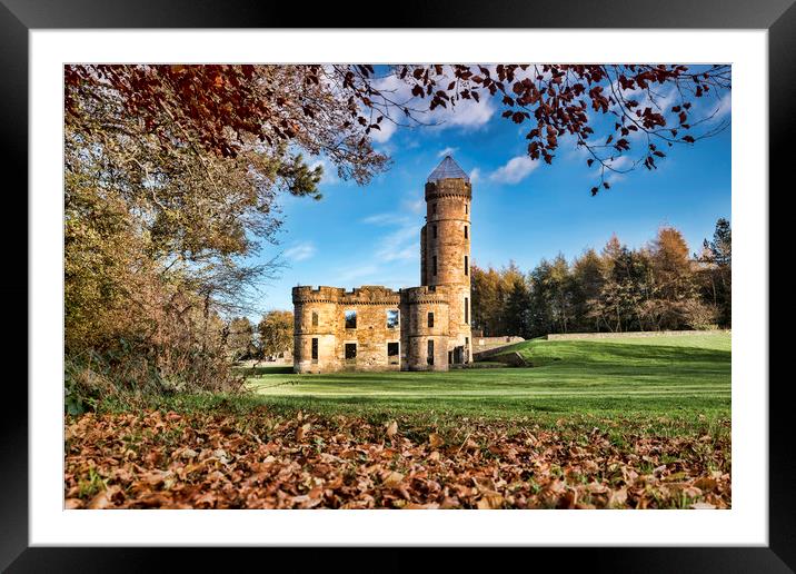 Autumn at Eglinton Castle Framed Mounted Print by Valerie Paterson